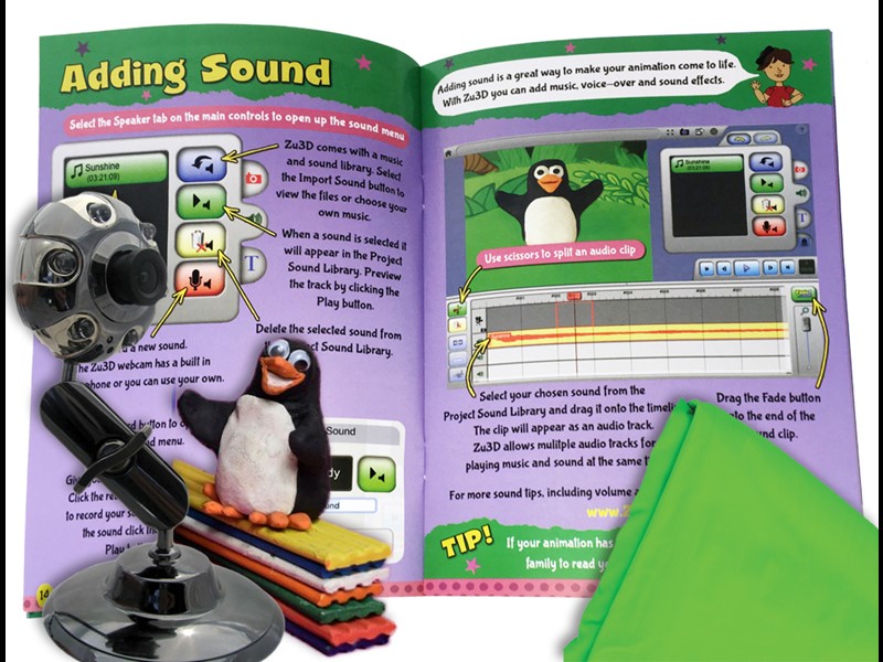 Zu3D Complete Stop Motion Animation Software Kit For Kids Includes Camera  Handbook And Two Software Licenses Works On Windows Apple Mac OS X And iPad